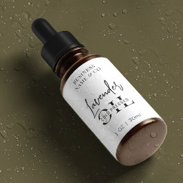 Minimalistisch 1 OZ Hautpflege Flasche Wasserdicht Etiketten