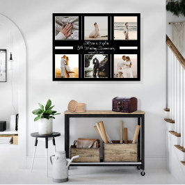 Minimalistisch 6 Foto 5. Hochzeitstag Leinwanddruck