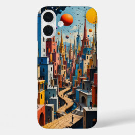 Minimalistisch Abstrakt iPhone 16 Plus Hülle