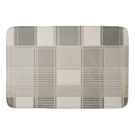 "Minimalistisch Abstrakt mit geometrischem Muster Badematte