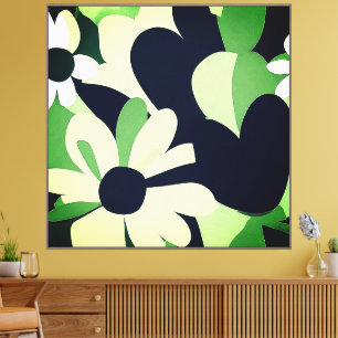 Minimalistisch Abstrakte Blume Leinwanddruck