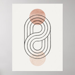 Minimalistisch Abstraktes Bauhaus Poster