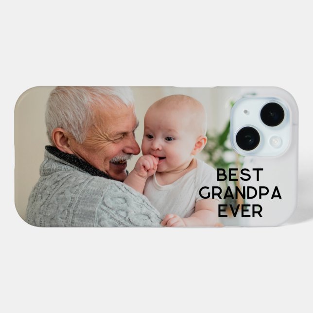 Minimalistisch Alle Karten Bester Opa je Foto Case-Mate iPhone Hülle (Rückseite (Horizontal))