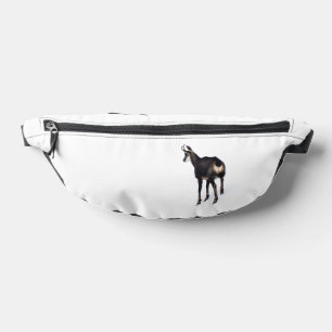 Minimalistisch Alpinistisches Gämse Bergziege auf Bauchtasche