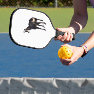 Minimalistisch Alpinistisches Gämse Bergziege auf Pickleball Schläger