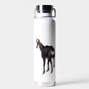 Minimalistisch Alpinistisches Gämse Bergziege auf  Trinkflasche
