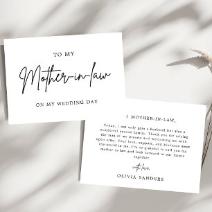 Minimalistisch an meine Schwiegermutter an meinem  Einladung