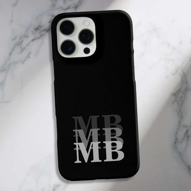 Minimalistisch-Anfängermonogramm Case-Mate iPhone Hülle (Von Creator hochgeladen)