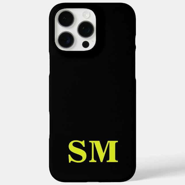 Minimalistisch-Anfängermonogramm Case-Mate iPhone Hülle (Rückseite)