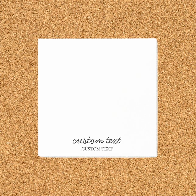 Minimalistisch anpassbar post-it klebezettel (Von Creator hochgeladen)