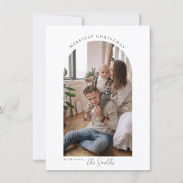 Minimalistisch Arch Frohe Weihnachtsgrüße-Karte Dankeskarte