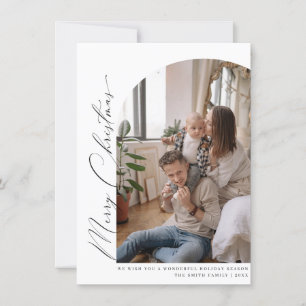 Minimalistisch Arch Frohe Weihnachtsgrüße-Karte Dankeskarte