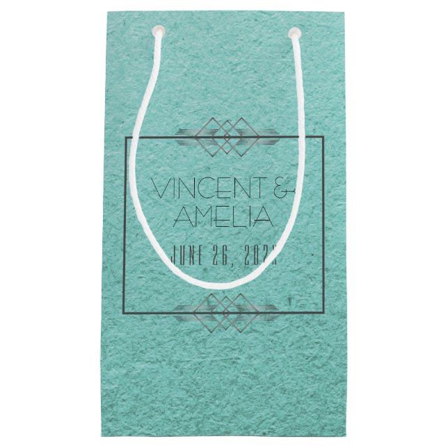 Minimalistisch Art Deco Kleine Geschenktüte (Vorderseite)