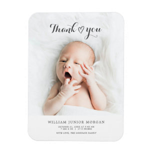 Minimalistisch Baby Boy Girl Foto Keepake Geschenk Magnet