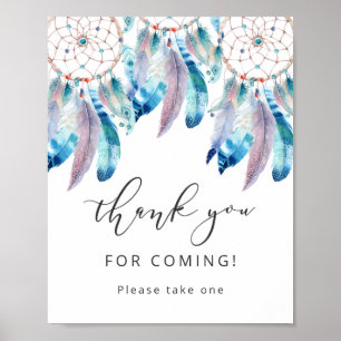 Minimalistisch Baby Shower Vielen Dank für Ihr Int Poster