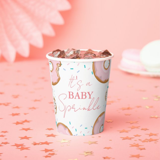 Minimalistisch Baby Sprinkles Babydusche Pappbecher (Insitu)