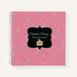 Minimalistisch Baker Wirbel Whisk Rezept Kochbuch Notizbuch