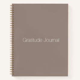 Minimalistisch beige greige custom Gratitude Journ Notizbuch