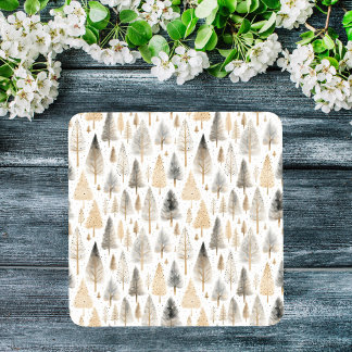 Minimalistisch Beige Skandinavien Glasuntersetzer