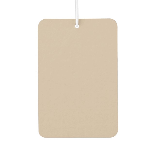 Minimalistisch beigefarben neutral schlicht elegan autolufterfrischer (Vorderseite)