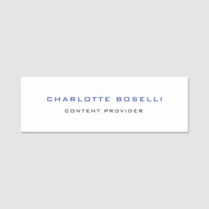 Minimalistisch Beruflich Ihr Name Titel Namensschild