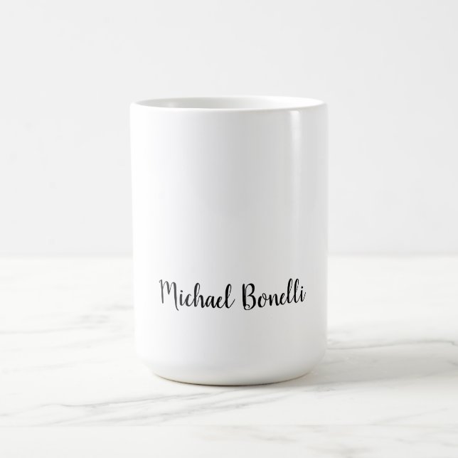 Minimalistisch Beruflich Modernes Schlichtes Schwa Kaffeetasse (Mittel)