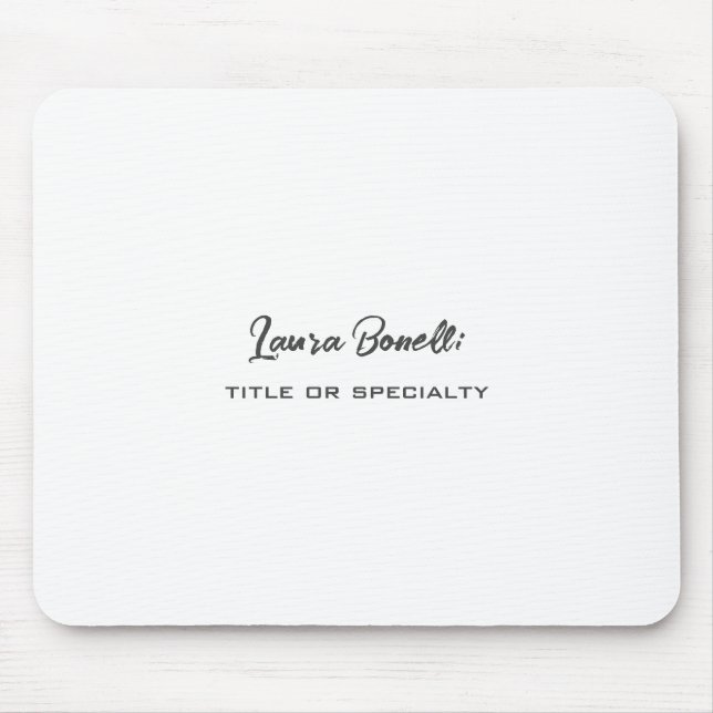 Minimalistisch Beruflich Mousepad (Vorne)