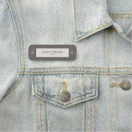 Minimalistisch Beruflich Namensschild