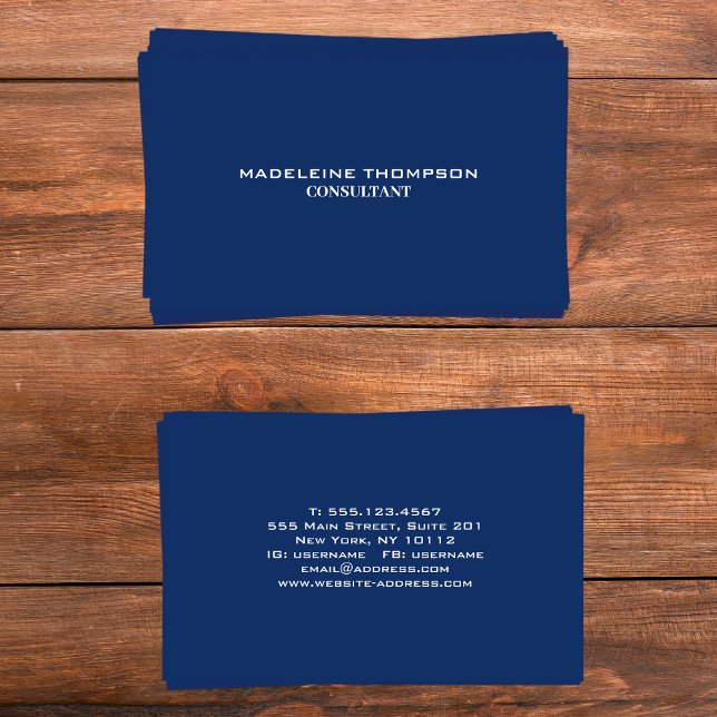 Minimalistisch Beruflich Visitenkarte (Minimalist Professional Business Card)