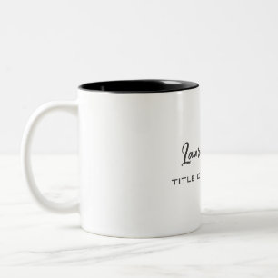 Minimalistisch Beruflich Zweifarbige Tasse