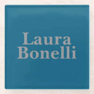 Minimalistisch Beruflicher Name Glasuntersetzer