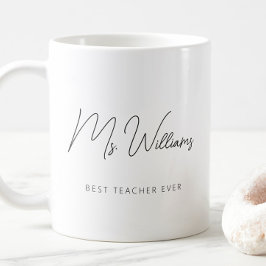 Minimalistisch Bester Lehrer je Kaffeetasse