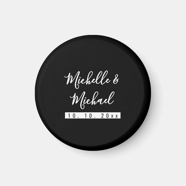Minimalistisch Black Beruflich Modern Magnet (Vorne)
