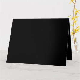 Minimalistisch Black Cat Silhouette Karte