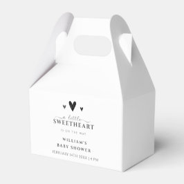 Minimalistisch Black Little Sweetheart Babydusche Geschenkschachtel