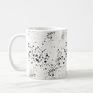 Minimalistisch Black Paint Spritzer Kaffeemaschine Kaffeetasse