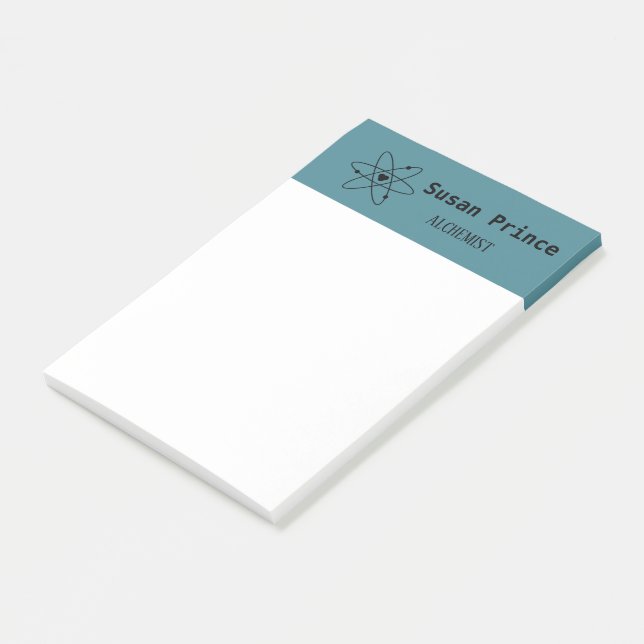 Minimalistisch Blau Post-it Klebezettel (angewinkelt)