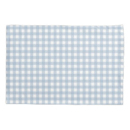 Minimalistisch Blue Gingham Kariert Pattern Kissenbezug