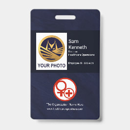 Minimalistisch Blue Grunge Foto Vorlage Gesundheit Ausweis