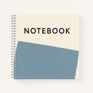 Minimalistisch Blue Notebook Notizbuch