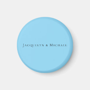 Minimalistisch Blue Schlicht Elegante Claasical Na Magnet