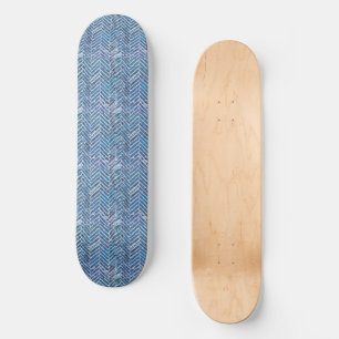 Minimalistisch Blue Wave Skateboard
