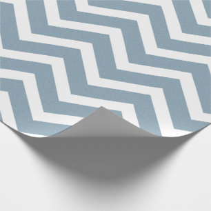 Minimalistisch Blue Zickzack Wrapping Paper Geschenkpapier