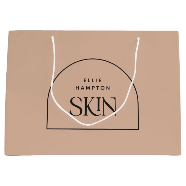 Minimalistisch Blush Arch Beauty Business Große Geschenktüte (Vorderseite)