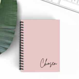 Minimalistisch Blush Christlich Faith-Notebook aus Notizblock