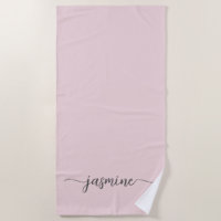 Minimalistisch Blush Pink Monogram Name Riesiges S