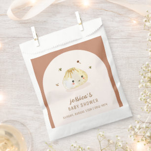 Minimalistisch Boho Arch Chinese Dumpling Baby Dus Geschenktütchen