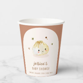 Minimalistisch Boho Arch Chinese Dumpling Baby Dus Pappbecher