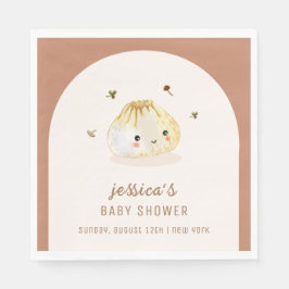 Minimalistisch Boho Arch Chinese Dumpling Baby Dus Serviette