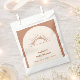Minimalistisch Boho Arch Sunshine Baby Dusche Geschenktütchen